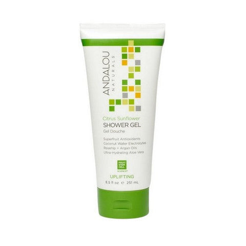 Andalou Naturals, Uplifting Shower Gel Citrus Sunflower, 8.5 Oz Andalou Naturals