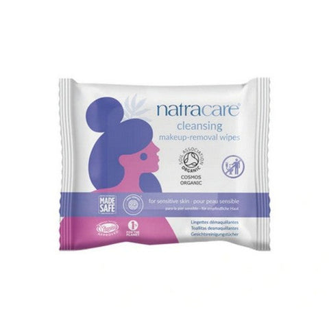 Natracare, Organic And Natural Cleansing Make-Up Removal Wipes, 20 Count