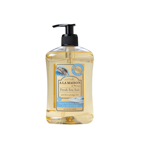 A La Maison, Liquid Soap, Fresh Sea Salt 16.9 Oz A La Maison
