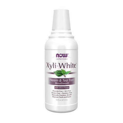 Now Foods, Xyliwhite Neem & Tea Tree Mouthwash, 16 Oz Now Foods