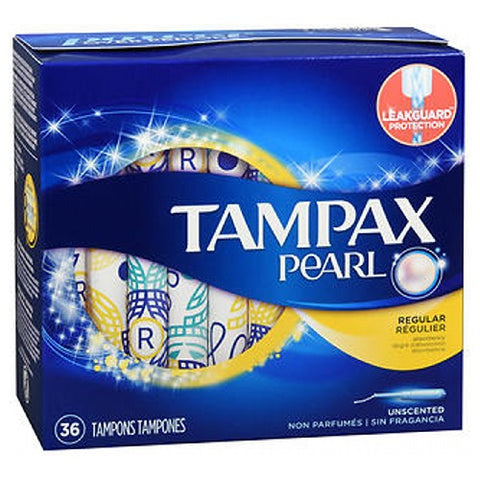 Pantene, Tampax Pearl Tampons Regular Absorbency Unscented, 36 Each Tampax
