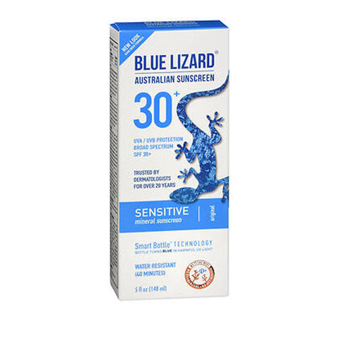 Blue Lizard, Australian Sunscreen Sensitive With Spf 30 Plus, 5 Oz Blue Lizard