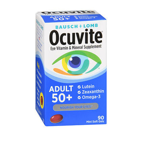 Bausch + Lomb, Ocuvite Adult 50+ Eye Vitamin & Mineral, 90 Softgels Bausch + Lomb