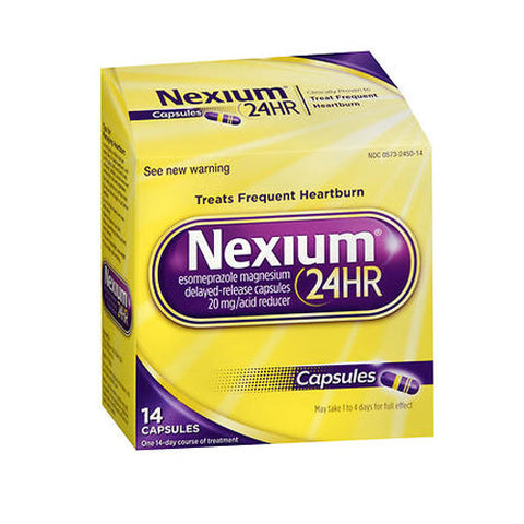 Nexium 24HR, Esomeprazole Magnesium Acid Reducer, 20 Mg, 14 Caps Nexium 24HR