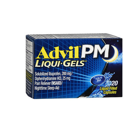 Advil, Pm Pain Reliever Nighttime Sleep-Aid, 20 Liquid Gels Advil