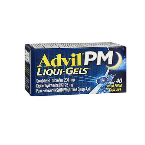 Advil, Pm Pain Reliever Nighttime Sleep-Aid, 40 Liquid Gels Advil