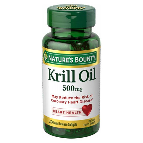 Nature's Bounty, Red Krill Oil, 500 Mg, 30 Softgels Nature's Bounty
