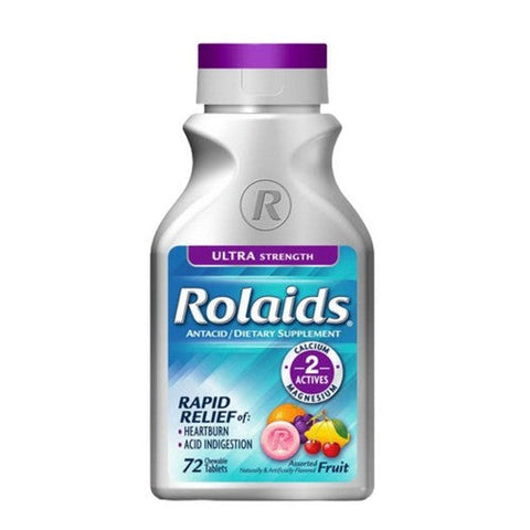 Rolaids, Ultra Strength, Assorted Fruit 72 Chewable Tablets Rolaids