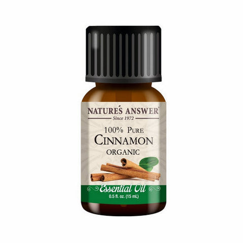 Nature's Answer, Essential Oil, Organic Cinnamon 0.5 Oz Nature's Answer