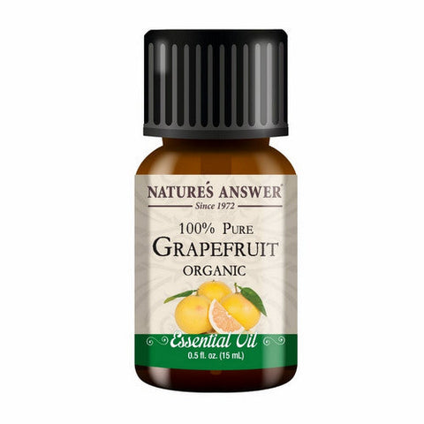 Nature's Answer, Pure Organic Essential Oil Grapefruit, 0.5 Oz Nature's Answer