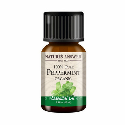 Nature's Answer, Essential Oil, Organic Peppermint 0.5 Oz Nature's Answer