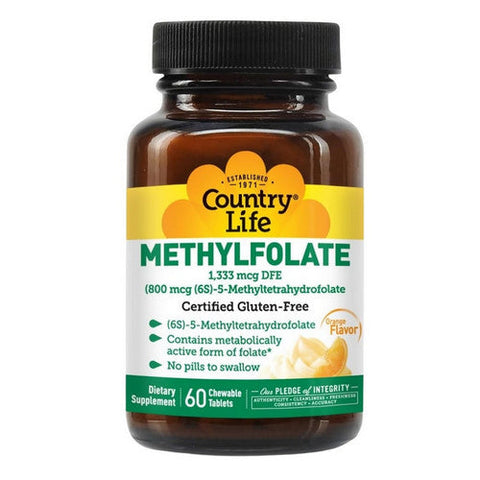 Country Life, Methylfolate, 1333 mcg, 60 Lozenges Country Life