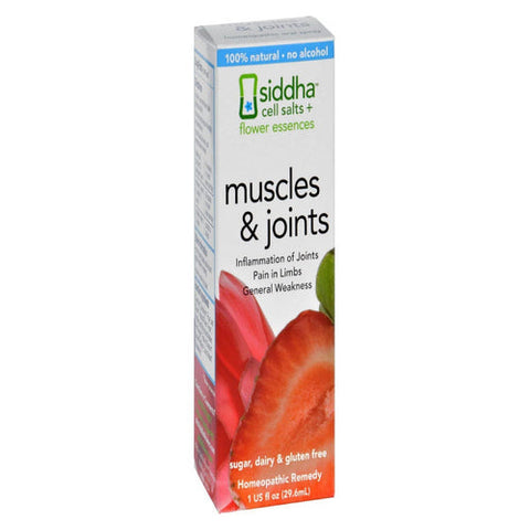 Sidda Flower Essences, Cells Salts + Flower Essences - Muscle & Joints, 1 Oz Sidda Flower Essences