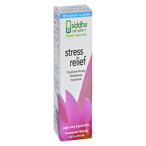 Sidda Flower Essences, Cells Salts + Flower Essences - Stress Relief, 1 Oz Sidda Flower Essences