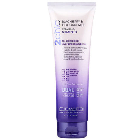 Giovanni Cosmetics, 2Chic Blackberry & Coconut Milk Repair Shampoo, 8.5 Oz Giovanni Cosmetics