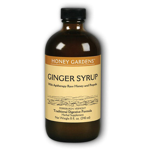 Honey Gardens, Ginger Honey Syrup, 8 Oz Honey Gardens