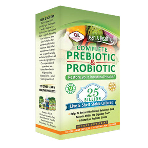 Olympian Labs, Complete Prebiotic & Probiotic, 30 Veg Caps Olympian Labs