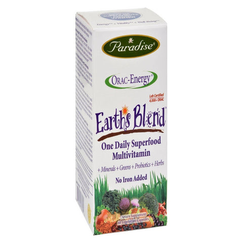 Paradise Herbs, Orac-Energy Multivitamin No Iron, 60 Veg Caps Paradise Herbs