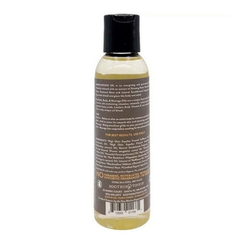 Soothing Touch, Bath Body & Massage Oil, Sandalwood 4 oz Soothing Touch