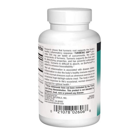 Source Naturals, Turmeric 500, 500 mg, 60 Tabs Source Naturals