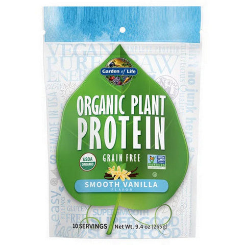 Garden of Life, Organic Plant Protein, Smooth Vanilla 9 oz Garden of Life