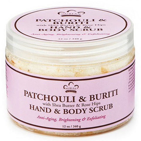 Nubian Heritage, Hand & Body Scrub, Patchouli & Buriti 12 oz Nubian Heritage