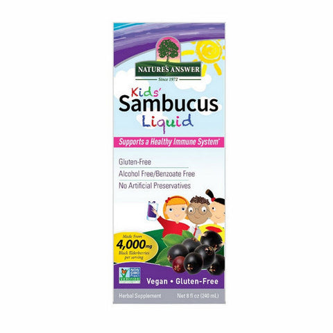 Nature's Answer, Sambucus Kids Formula, Alcohol Free, 8 Oz Nature's Answer