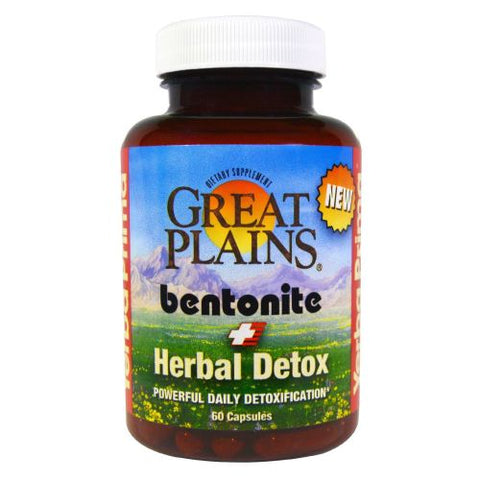 Yerba Prima, Bentonite Herbal Detox, 60 Caps Yerba Prima