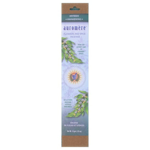 Auromere, Flower & Spice Incense, Myrrh 1 Count Auromere
