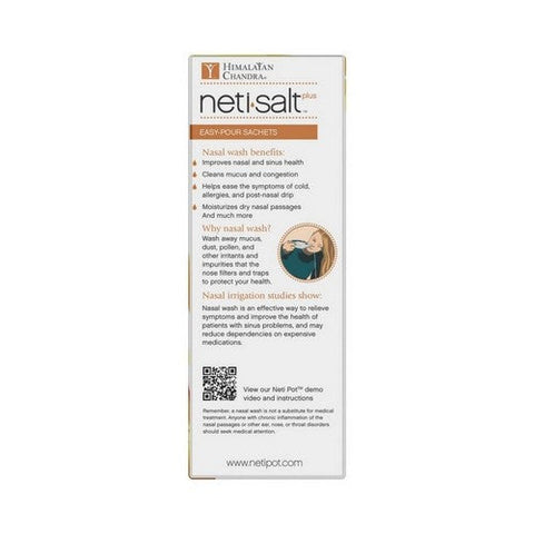 Himalayan Institute, Neti Salt Refill Sachet, 60 Sachets Himalayan Institute