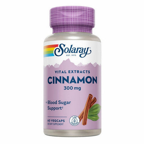 Solaray, Cinnamon Bark Extract, 300 mg, 60 Caps Solaray