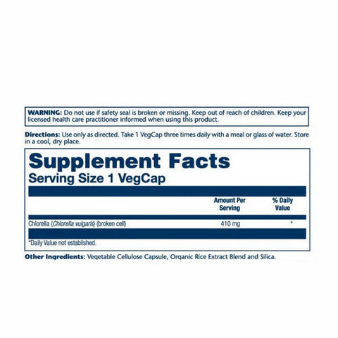 Solaray, Chlorella, 410 mg, 100 Caps