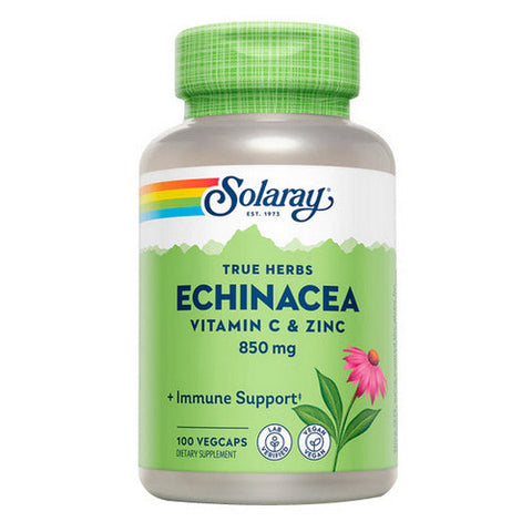 Solaray, Echinacea With Vitamin C & Zinc, 100 Caps Solaray