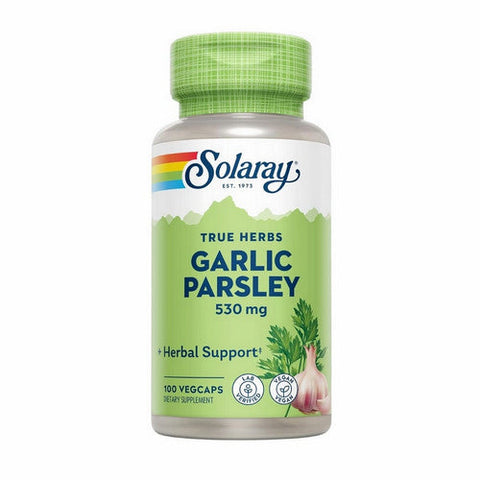 Solaray, True Herbs Garlic Parsley, 530 Mg, 100 Veg Caps Solaray