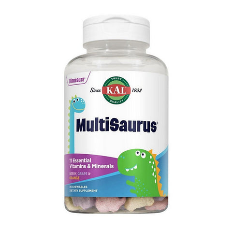 Kal, MultiSaurus, Berry, Grape & Orange 90 Chews Kal