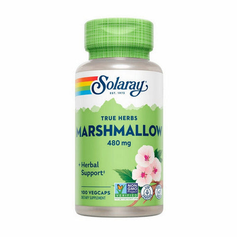 Solaray, True Herbs Marshmallow, 480 Mg, 100 Veg Caps Solaray