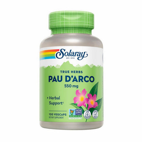 Solaray, True Herbs Pau D'Arco, 550 Mg, 100 Veg Caps Solaray
