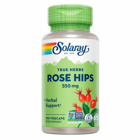 Solaray, True Herbs Rose Hips, 550 Mg, 100 Veg Caps Solaray