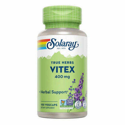 Solaray, True Herbs Vitex, 400 Mg, 100 Veg Caps Solaray