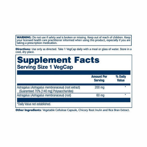 Solaray, Astragalus Root Extract, 200 mg, 30 Caps Solaray