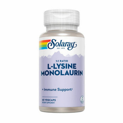 Solaray, L-Lysine Monolaurin 1:1 Ratio, 60 Veg Caps Solaray