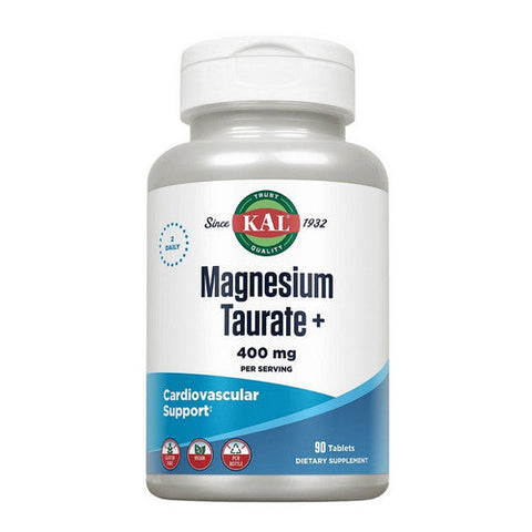 Kal, Magnesium Taurate Plus, 400 Mg, 90 Tabs Kal