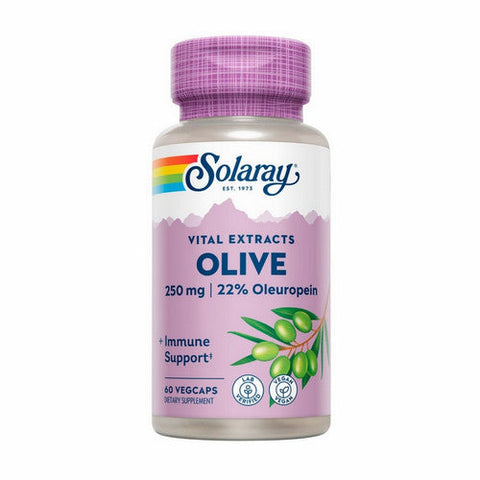 Solaray, Olive Leaf Extract, 250 mg, 60 Caps Solaray
