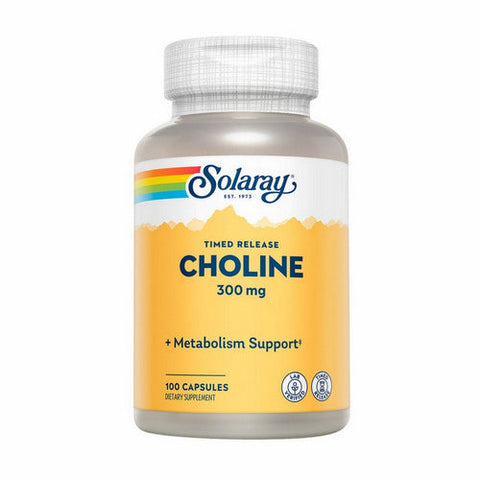 Solaray, Choline, 300 mg, 100 Caps Solaray