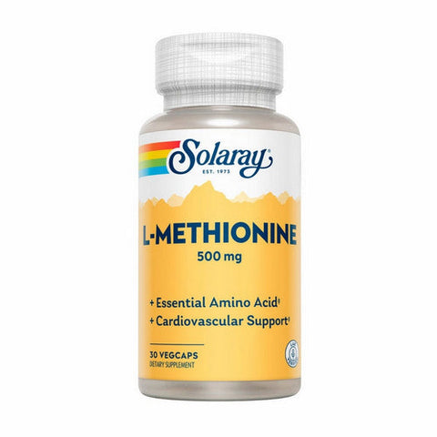 Solaray, L-Methionine, 500 mg, 30 Caps Solaray