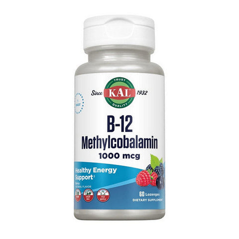 Kal, B-12 Methylcobalamin, 1,000 mcg, 60 Lozenges Kal