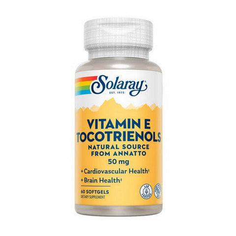 Solaray, Vitamin E Tocotrienols, 50 mg, 60 Softgels Solaray