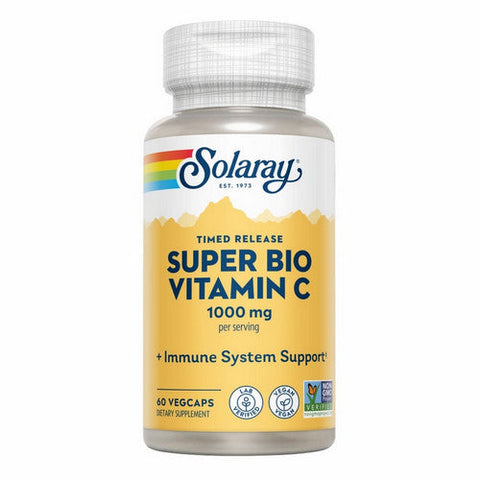 Solaray, Super Bio C Buffered, 60 Caps Solaray