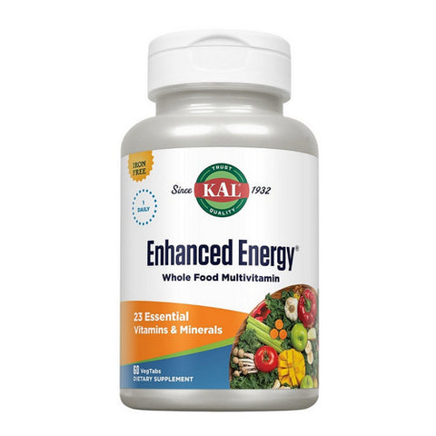 Kal, Enhanced Energy, Iron Free, 60 Tabs Kal