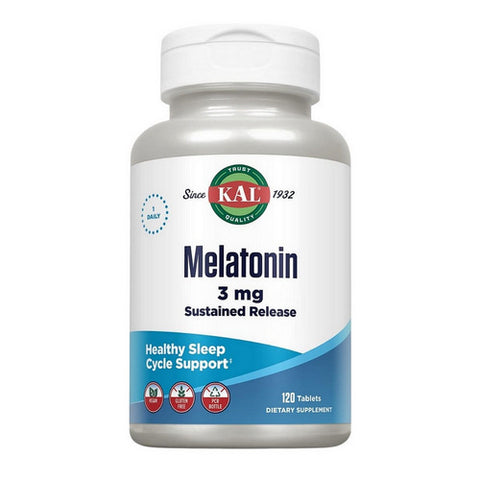 Kal, Melatonin, 3 mg, 120 Tabs Kal